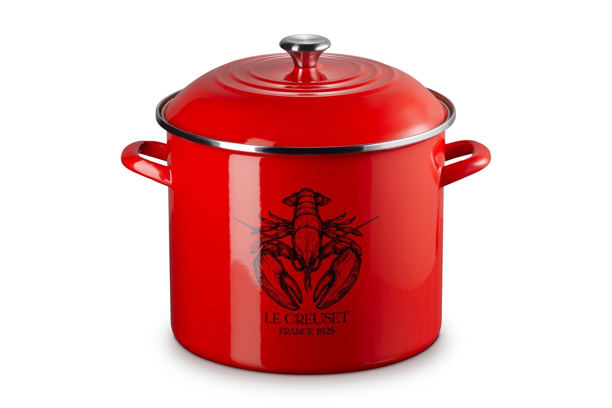 Enamel on Steel Traditional Lobster Stockpot with Lid, 20 qt. - Carmin | Le Creuset