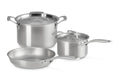 5 Piece Set Essential Stainless Steel (9.5 in. Frying Pan, 3 qt. Saucepan with Lid, 4 qt. Stockpot with Lid) | Le Creuset