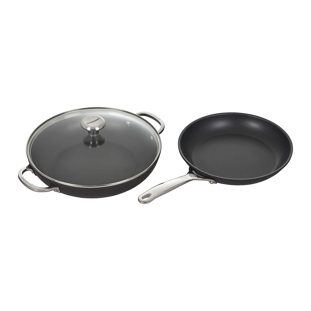 Toughened Nonstick PRO 3 Piece Set (9.5" Fry Pan & 2.5 qt. Braiser w/ Lid) | Le Creuset