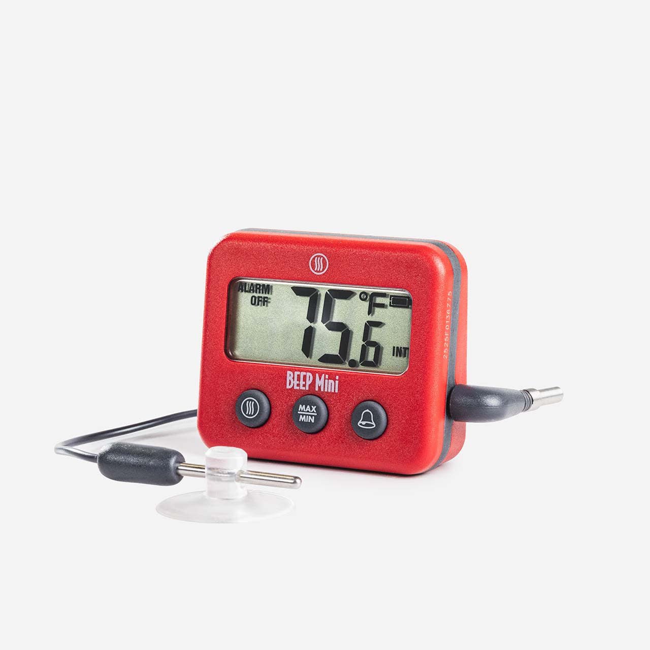 BEEP Mini - Dual-Zone Thermometer for Refrigerators & Freezers, Charcoal