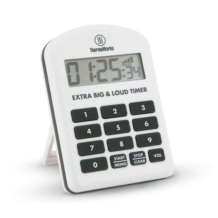 Extra Big & Loud Timer, White