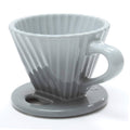 Ceramic Filter (8oz) - Design inspired by the shape of the Lotus flower - Ombre Fade Grey | Chantal