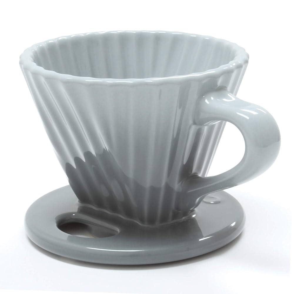 Ceramic Filter (8oz) - Design inspired by the shape of the Lotus flower - Ombre Fade Grey | Chantal