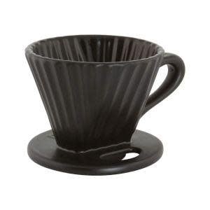 Ceramic Filter (8oz) - Design inspired by the shape of the Lotus flower - Matte Black | Chantal