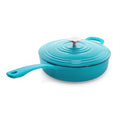 Cast Iron Saute Skillet (4 Qt.) - Sea Blue | Chantal