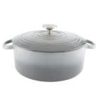 Cast Iron Dutch Oven (5 Qt.) - Ombre Fade Grey | Chantal