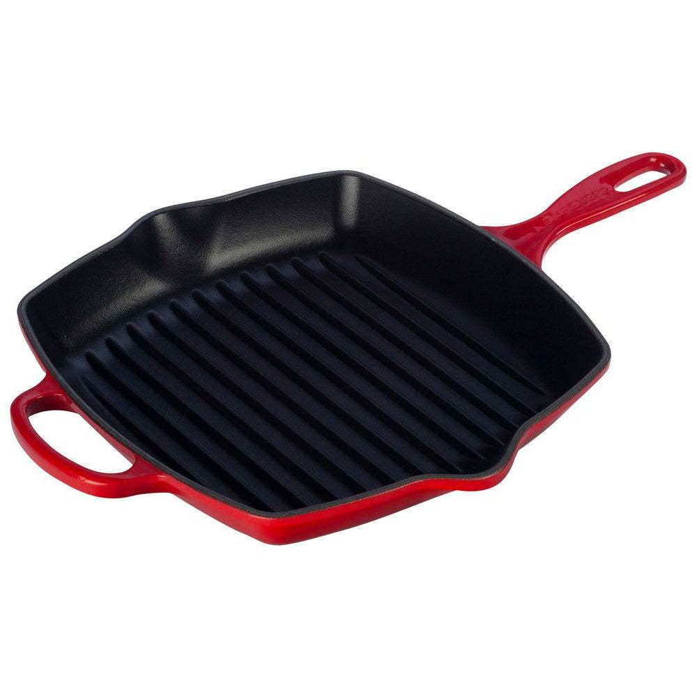 10.25" Signature Square Skillet Grill - Cerise - 10.25" | Le Creuset