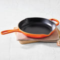 9" Signature Iron Handle Skillet - Flame - 3/8 qt | Le Creuset