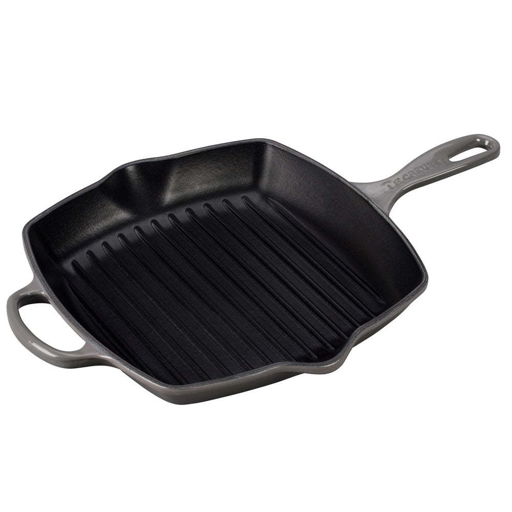 10.25" Signature Square Skillet Grill - Oyster - 10.25" | Le Creuset