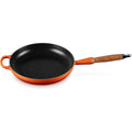 Signature Round Fry Pan 10.25 In Wood Handle Flame | Le Creuset