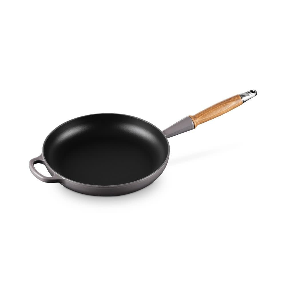 Signature Round Fry Pan 10.25 In Wood Handle Oyster | Le Creuset