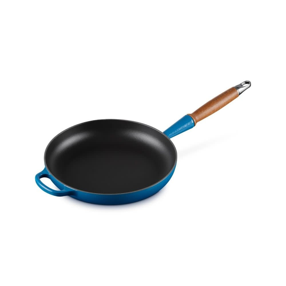 Signature Round Fry Pan 10.25 In Wood Handle Marseille | Le Creuset