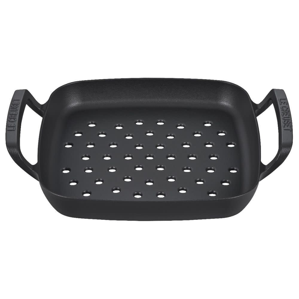 Alpine Outdoor Collection - Square Grill Basket (Matte Black) - 12" | Le Creuset
