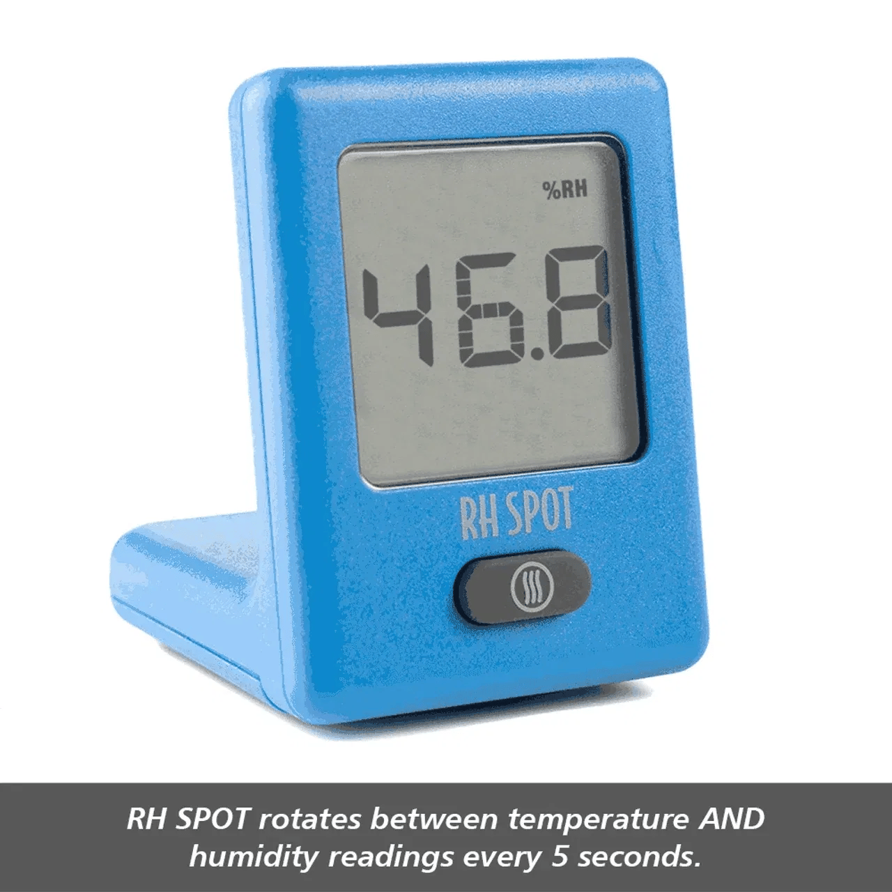 RH SPOT - The Temperature & Humidity Everywhere Thermometer, Blue