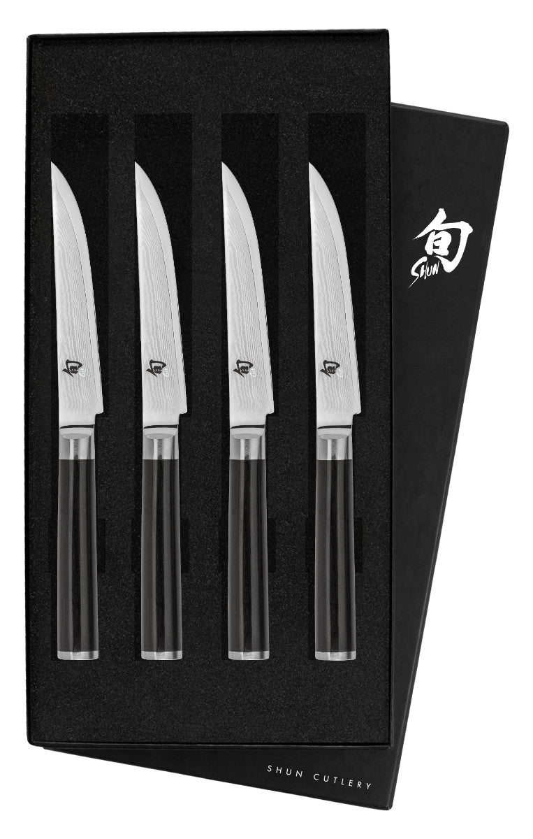 Classic 4 Pc Steak Knife Set: Four Steak Knives (DM0711) in a boxed set | Shun