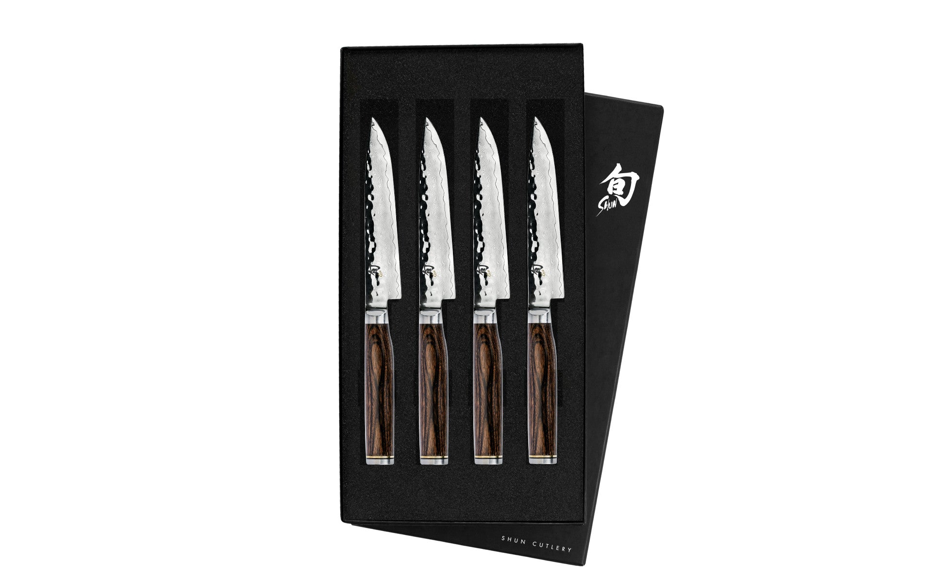 Premier 4 Pc Steak Knife Set: Four Steak Knives (TDM0711) in a boxed set. | Shun