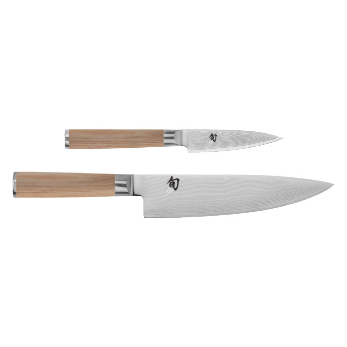 Classic Blonde 2 Pc Starter Set: Paring 3.5" and Chef's 8", in a boxed set. | Shun