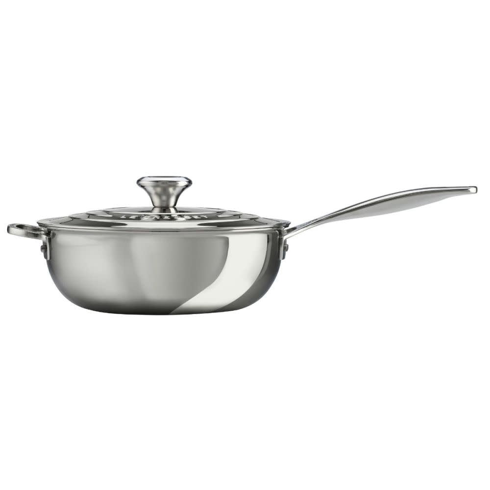 3.5 qt. Saucier Pan with Lid & Helper Handle | Le Creuset