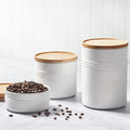 Canister with Wood Lid - White - 2.5 qt | Le Creuset