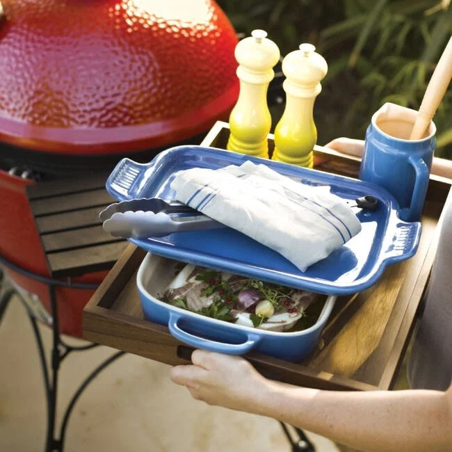 Rectangular Dish with Platter Lid - Oyster - 3 qt | Le Creuset