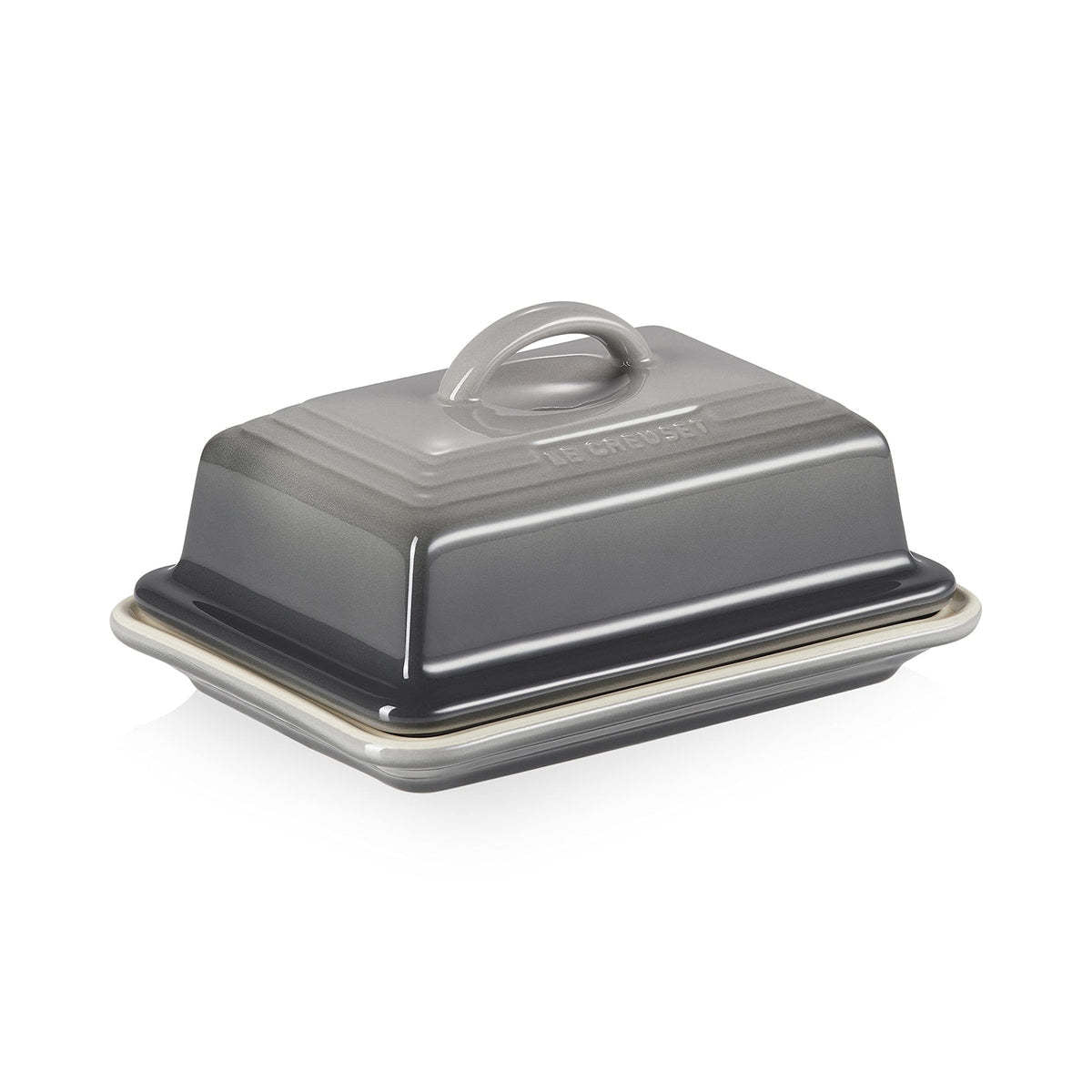 European Butter Dish - Oyster - 6.75" x 5" x 3.5" | Le Creuset