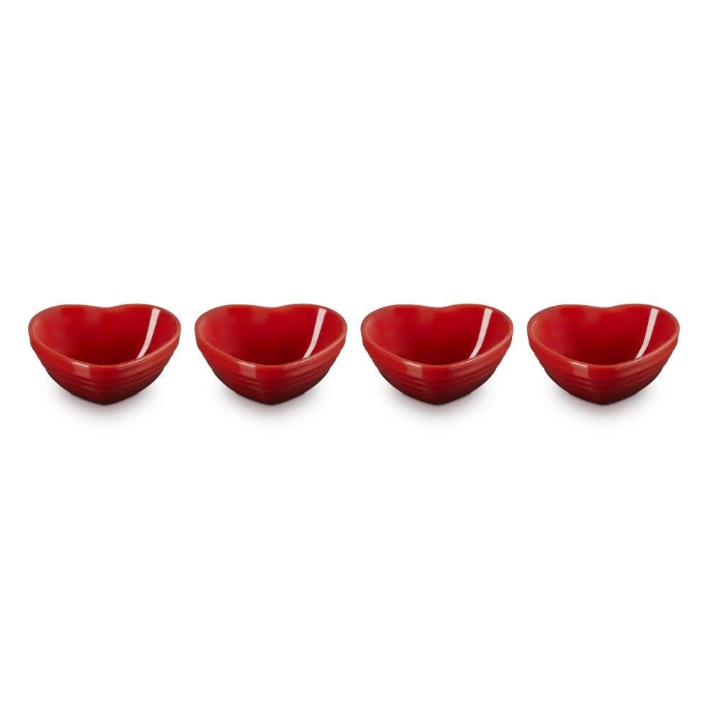 Mini Heart Bowls Set of 4 - Cerise | Le Creuset