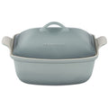 Heritage Deep Covered Rectangular Baker - Sea Salt - 4.5 qt | Le Creuset