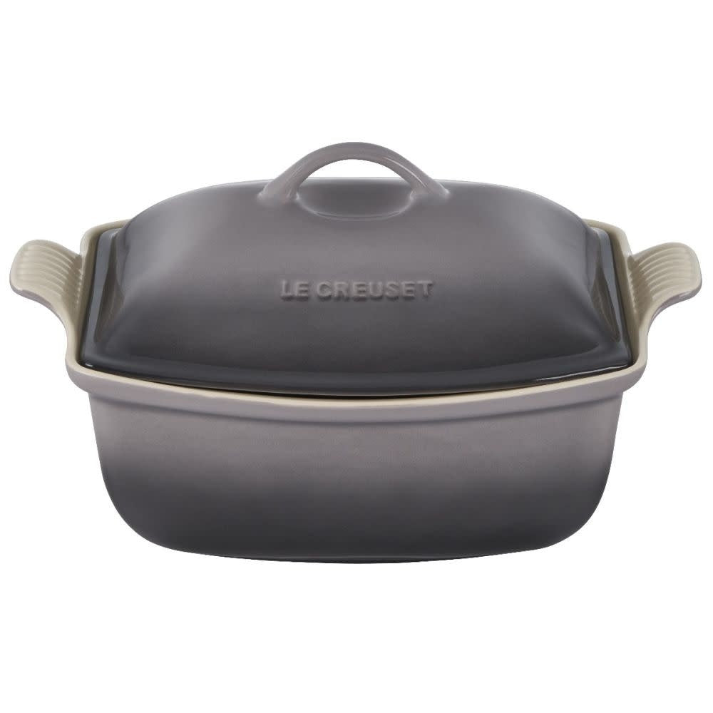 Heritage Deep Covered Rectangular Baker - Oyster - 4.5 qt | Le Creuset
