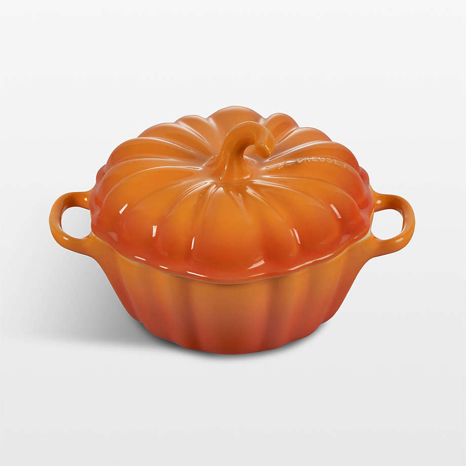 Figural Pumpkin Petite Cocotte - Persimmon - 12 oz | Le Creuset