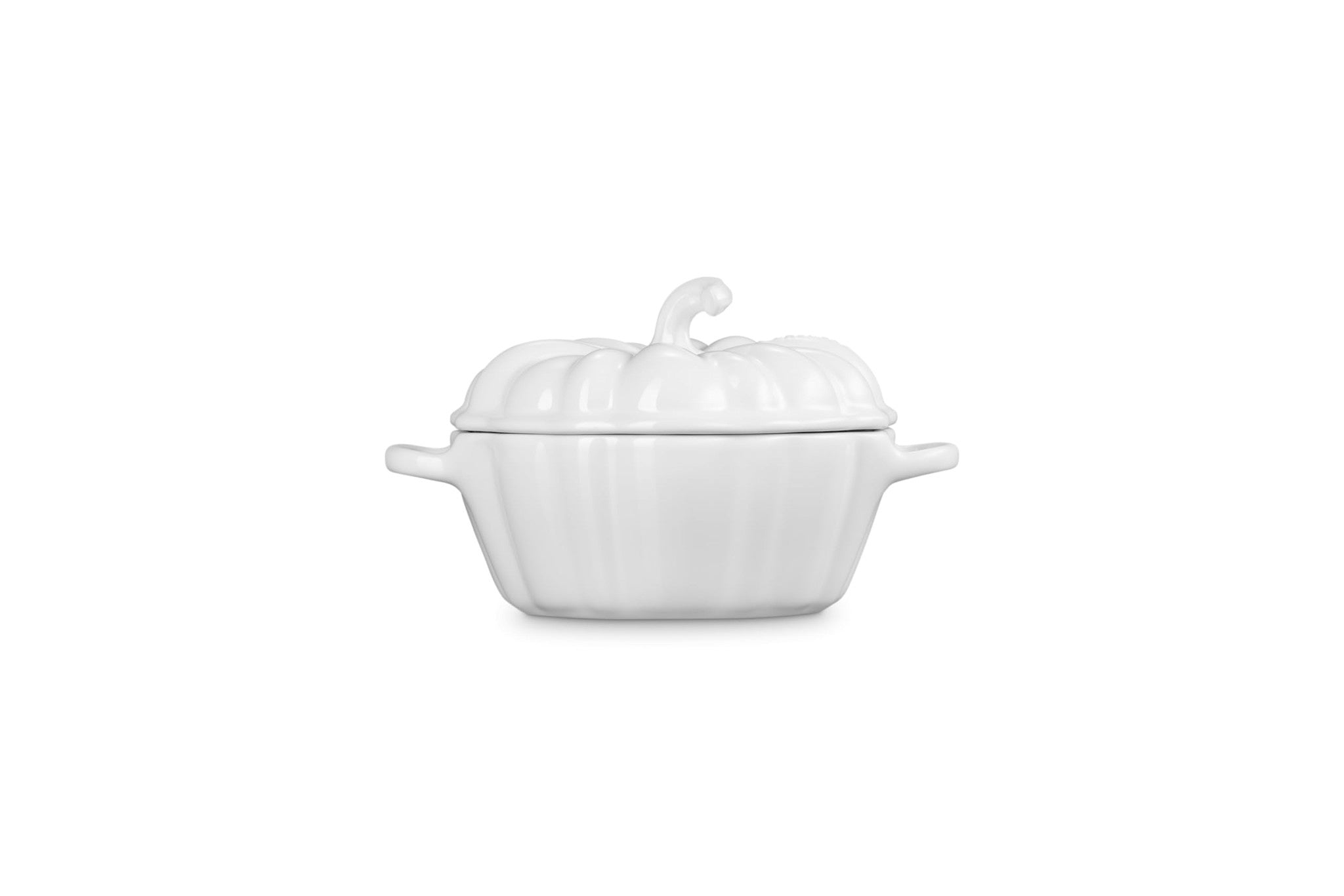 Figural Pumpkin Petite Cocotte - White - 12 oz | Le Creuset