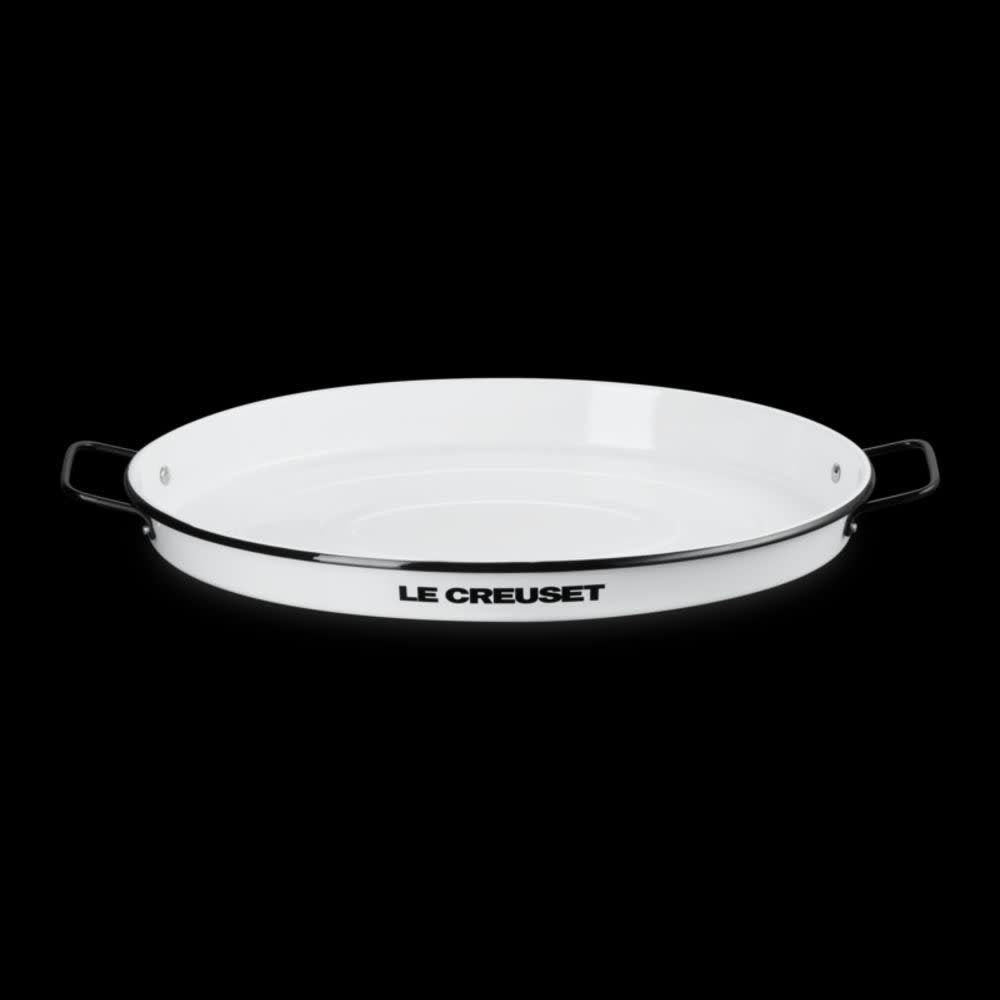 Everyday Enamel Oval Tray - White - 24" | Le Creuset