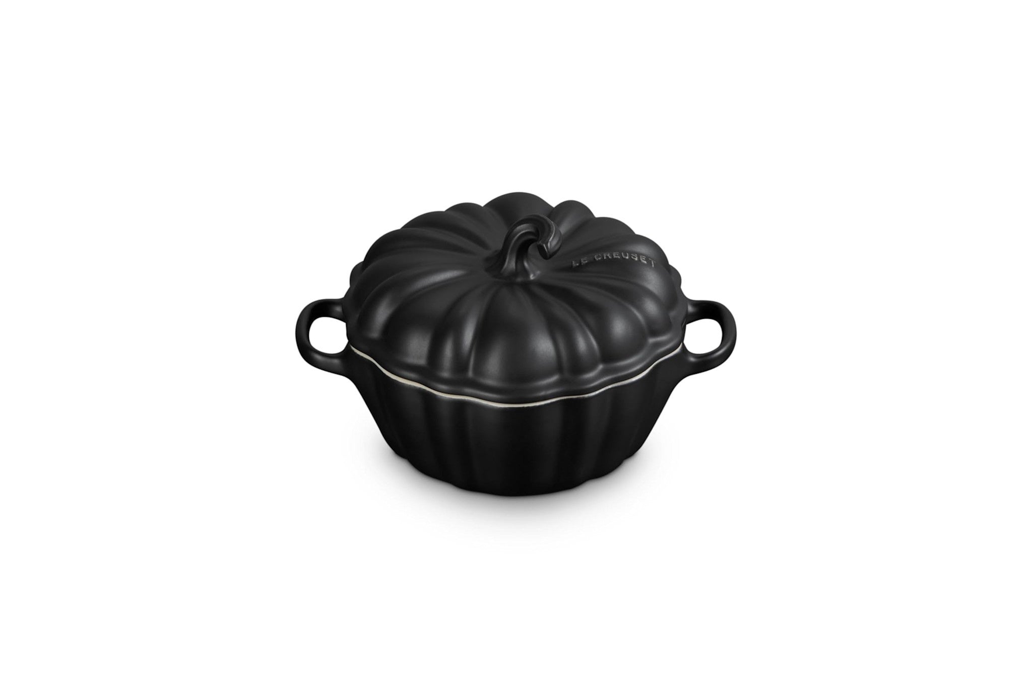 Figural Pumpkin Petite Cocotte - Licorice - 12 oz | Le Creuset