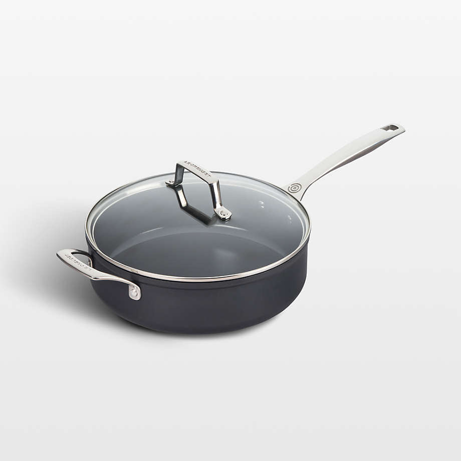 Essential Non-Stick Ceramic Saute Pan with Glass Lid 4.25 Qt | Le Creuset