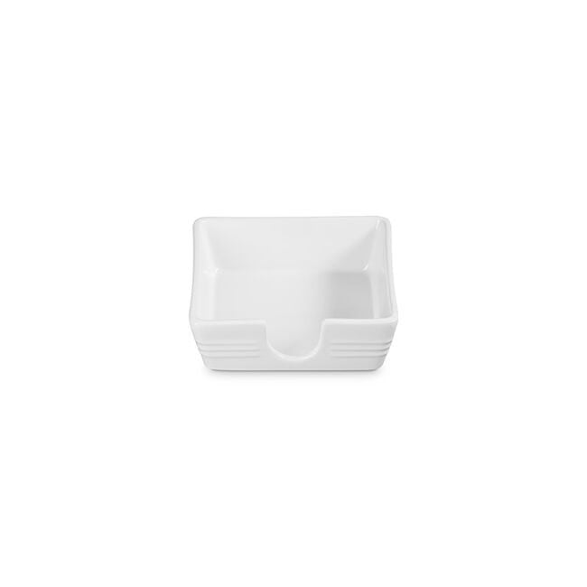 Cocktail Napkin Holder - White - 5.8" x 5.8" | Le Creuset