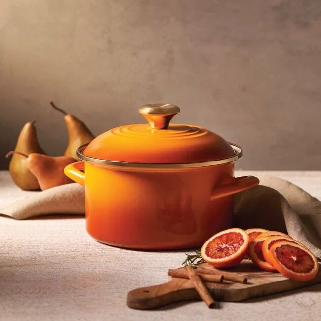Petite Stockpot - Persimmon with Gold Knob - 3.8 qt | Le Creuset