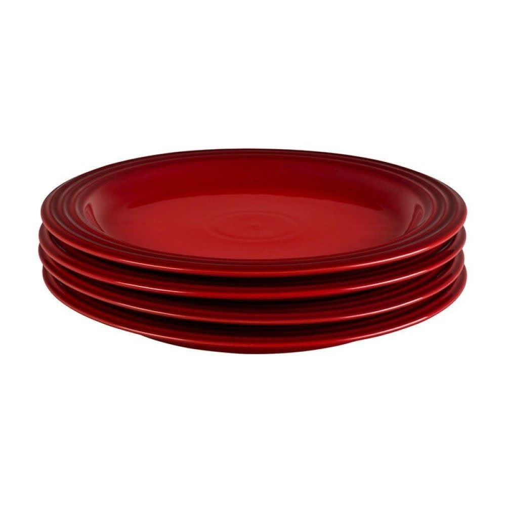 Set of (4) 10.5" Dinner Plates - Cerise - 10.5" | Le Creuset