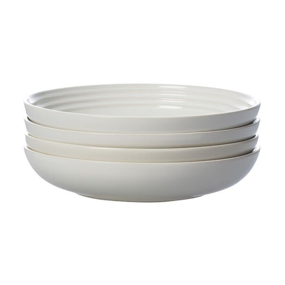 Set of (4) 8.5" Pasta Bowls - White - 8.5" | Le Creuset