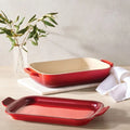 Rectangular Dish with Platter Lid - Cerise - 3 qt | Le Creuset