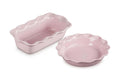Set of 2 Heritage Fluted Pie Dish and Fluted Loaf Pan - Chiffon Pink | Le Creuset