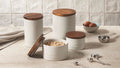 Canister with Wood Lid - Sea Salt - 26 oz | Le Creuset