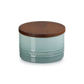Canister with Wood Lid - Sea Salt - 16 oz | Le Creuset