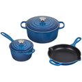 5 Piece Signature Set - Marseille (5.5 qt. Sig. RDO, 1.75 qt. Sig. Saucepan, 9" Sig. Skillet) | Le Creuset