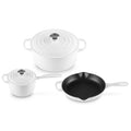 5 Piece Signature Set - Artichaut (5.5 qt. Sig. RDO, 1.75 qt. Sig. Saucepan, 9" Sig. Skillet) | Le Creuset