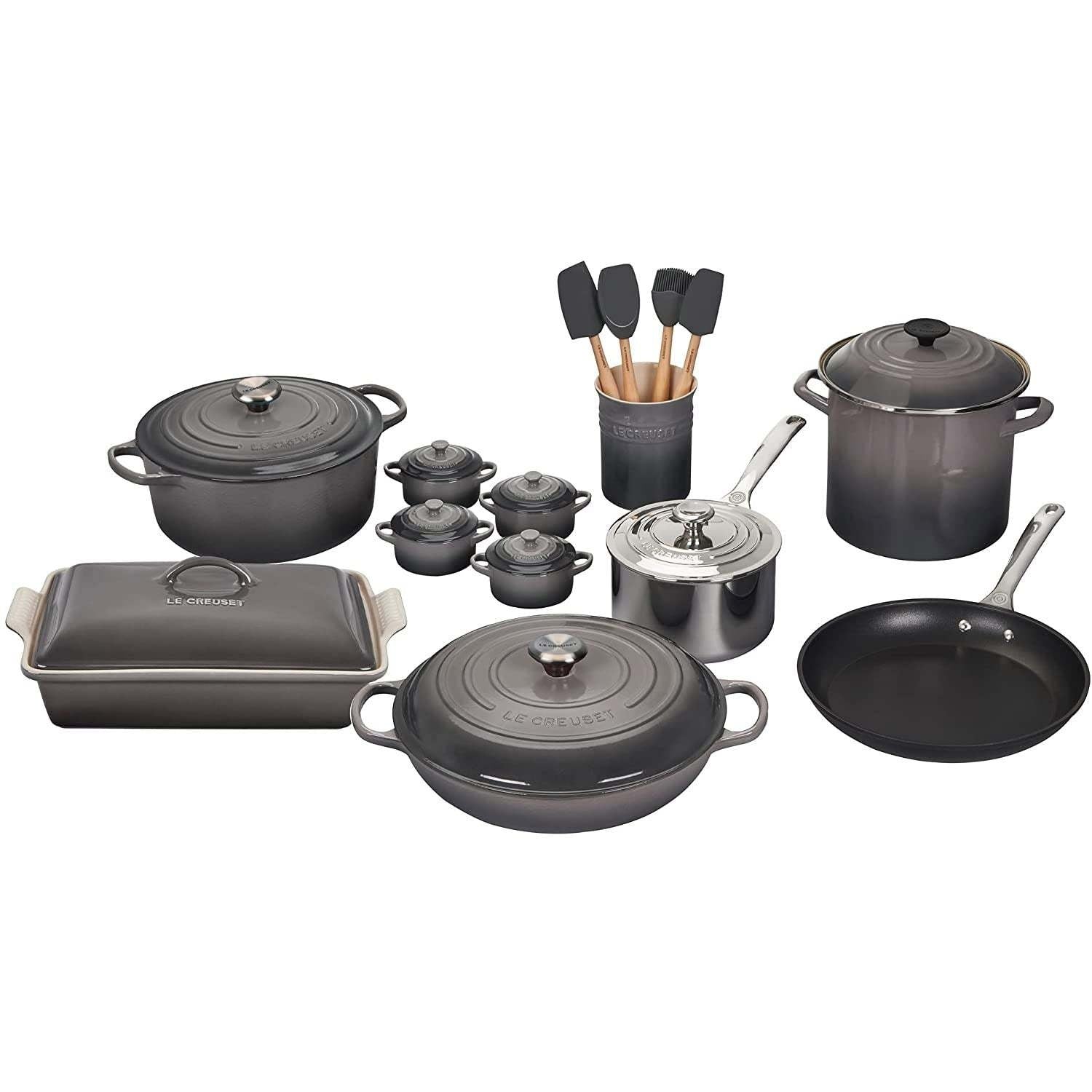 20 Piece Mixed Material Set - Oyster