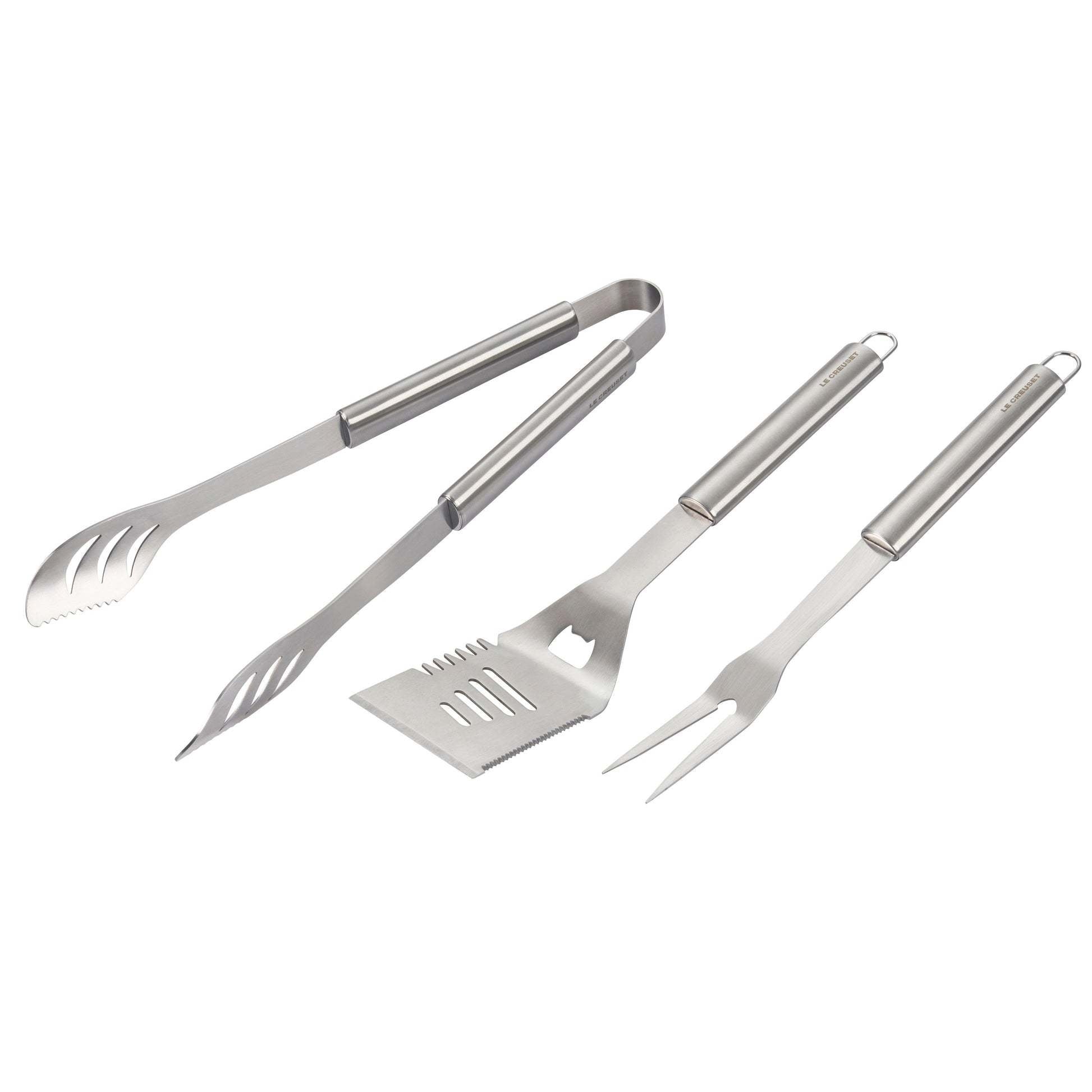 Alpine Outdoor Collection - BBQ Tool Bundle (Slotted Turner, Tongs & Two-Pronged Fork) | Le Creuset