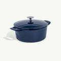 Enameled Cast Iron 5.5 qt. Round Dutch Oven - Harbour Blue | Made In