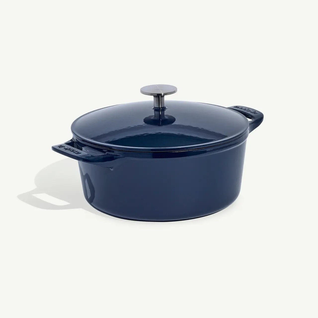 Enameled Cast Iron 5.5 qt. Round Dutch Oven - Harbour Blue | Made In