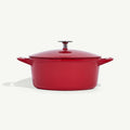 Enameled Cast Iron 5.5 qt. Round Dutch Oven - MADE IN® Red | Made In