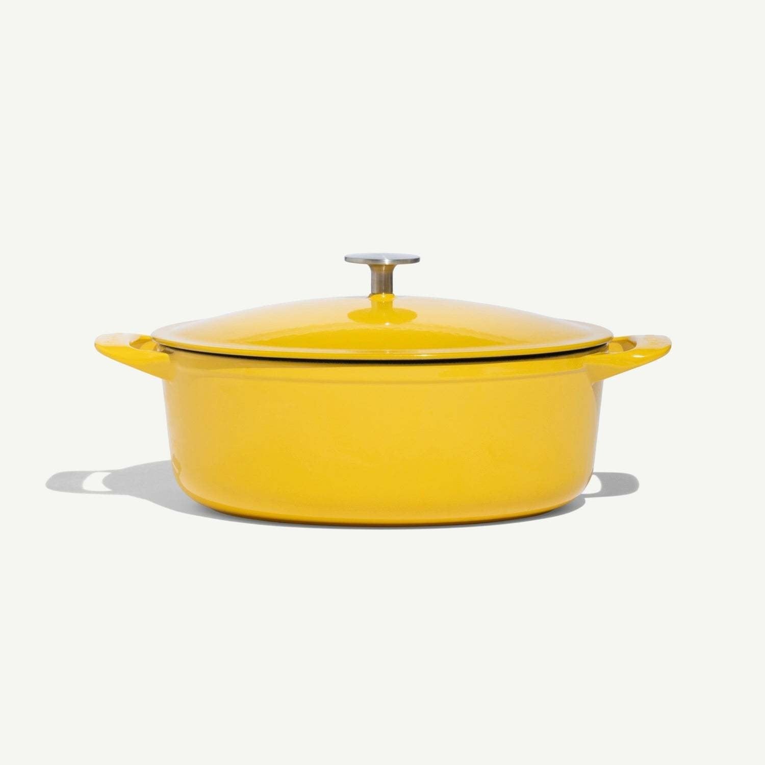 Enameled Cast Iron 7.5 qt. Oval Dutch Oven - Marigold | Made In