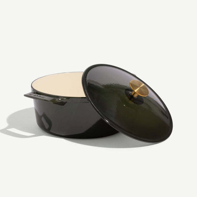 Enameled Cast Iron 7.5 qt. Oval Dutch Oven - Willow Green | Made In